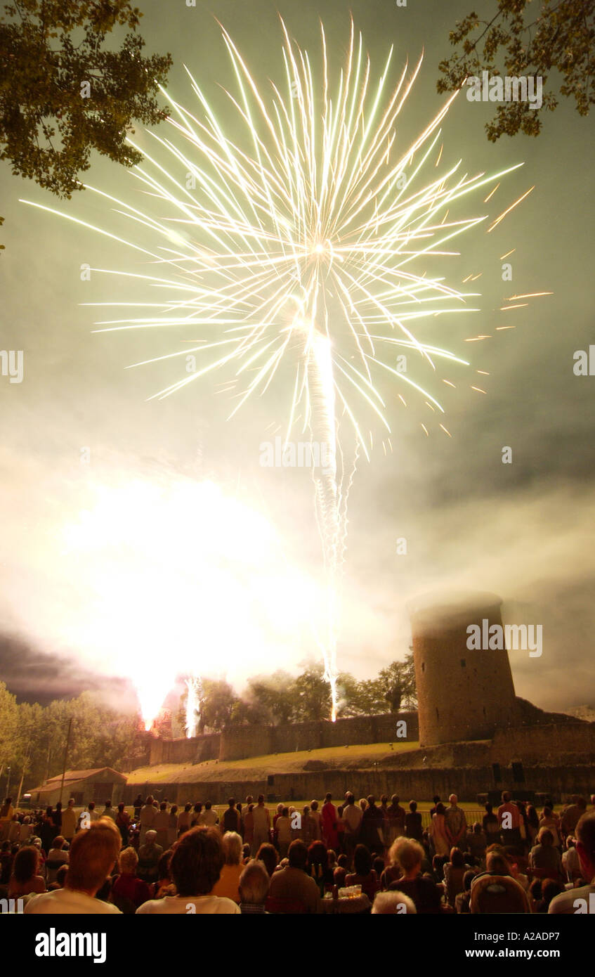 Bastille day celebrations Parthenay France Stock Photo