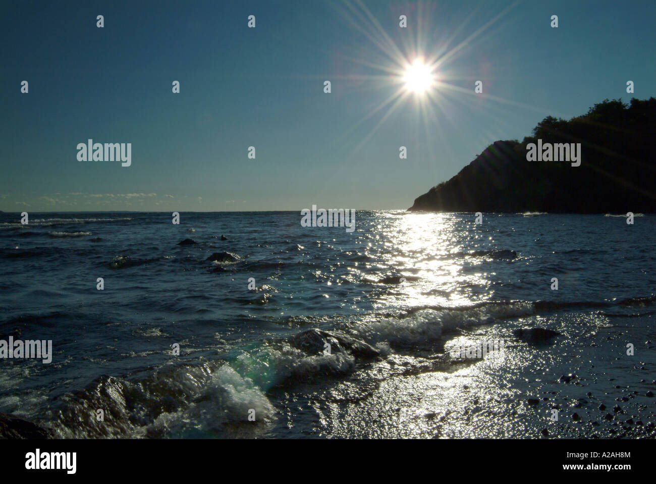 The watersider of Superior lake in Canada Stock Photo