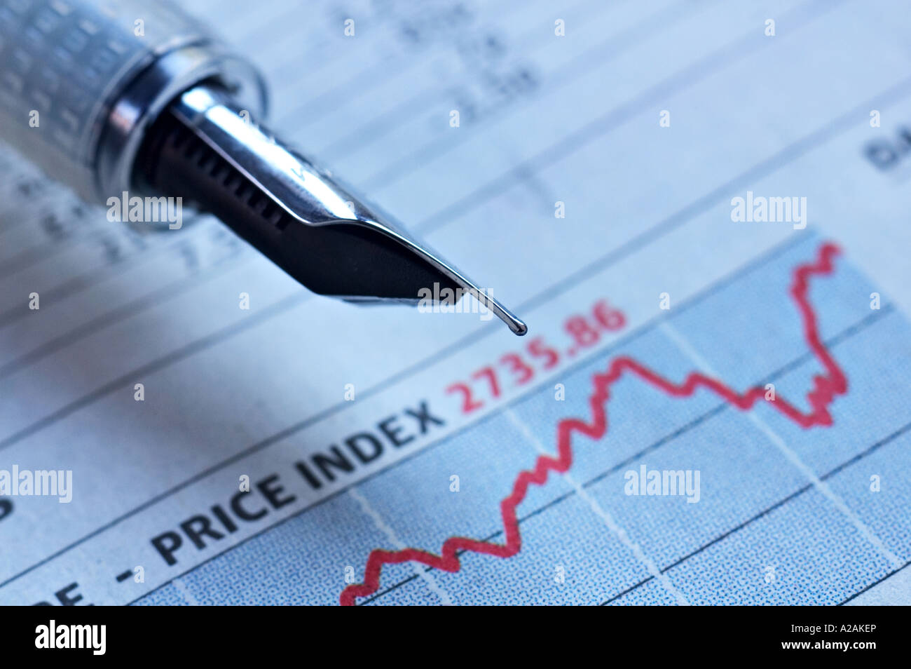 Financial analysis Stock Photo
