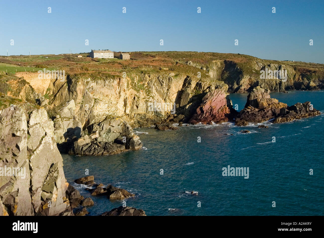 St Nons Bay Pembrokeshire Wales Stock Photo
