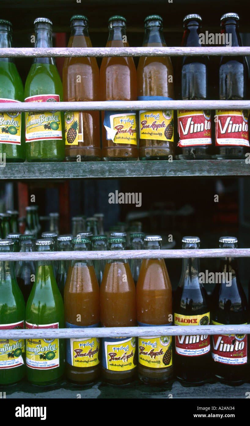 Myanmar Burma central Yaunghwhe Inle Lake local soft drinks Stock Photo Alamy