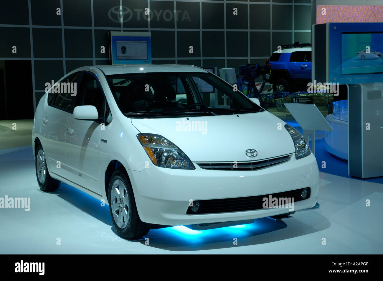 Toyota Prius hybrid at the 2006 North American International Auto Show in Detroit Michigan Stock Photo