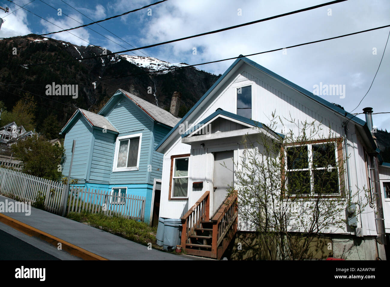residential area of Juneau, Alaska Stock Photo Alamy
