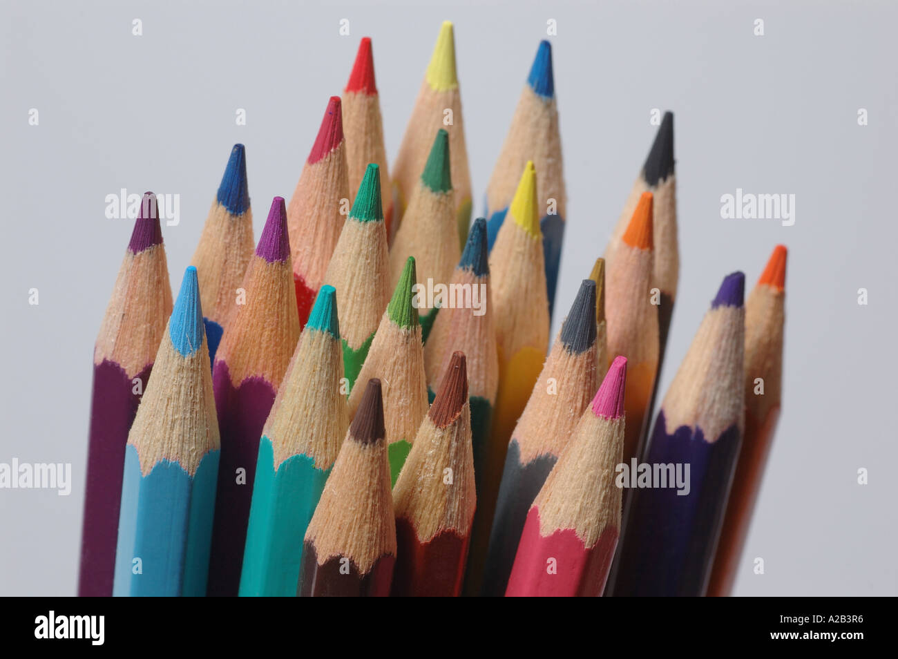 Colored pencils Stock Photo