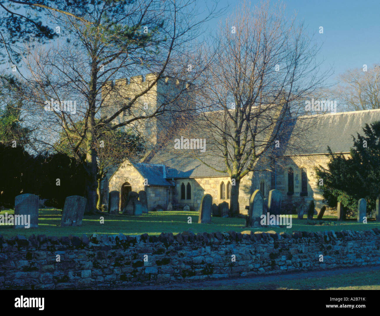The Church, Longhoughton village, Northumberland, England, UK. Stock Photo
