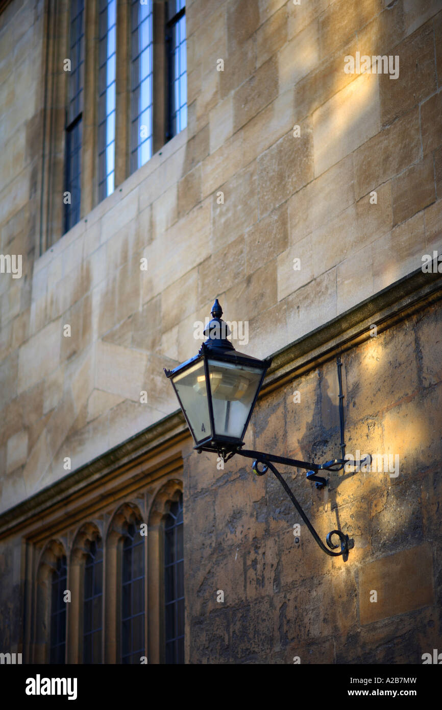 Street lamp, Hertford college, Oxford. UK Stock Photo Alamy