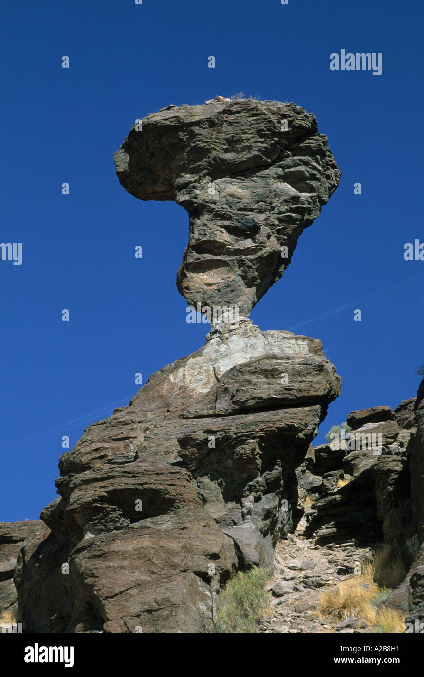 USA Idaho Twin Falls Balanced Rock Stock Photo Alamy