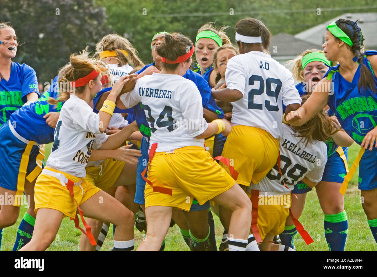 Powderpuff Football Stock Photo Alamy