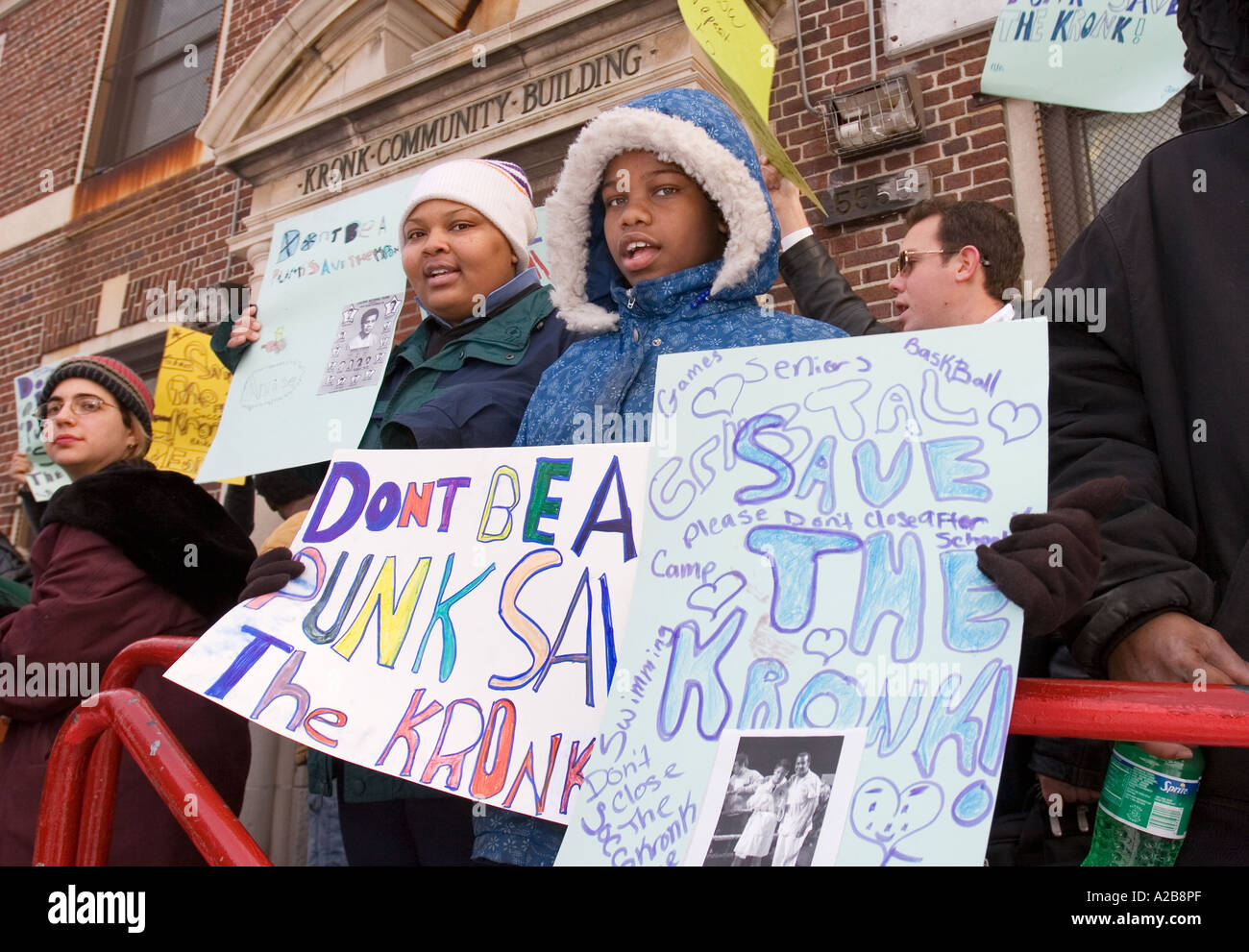 Rally to Save Kronk Gym Stock Photo