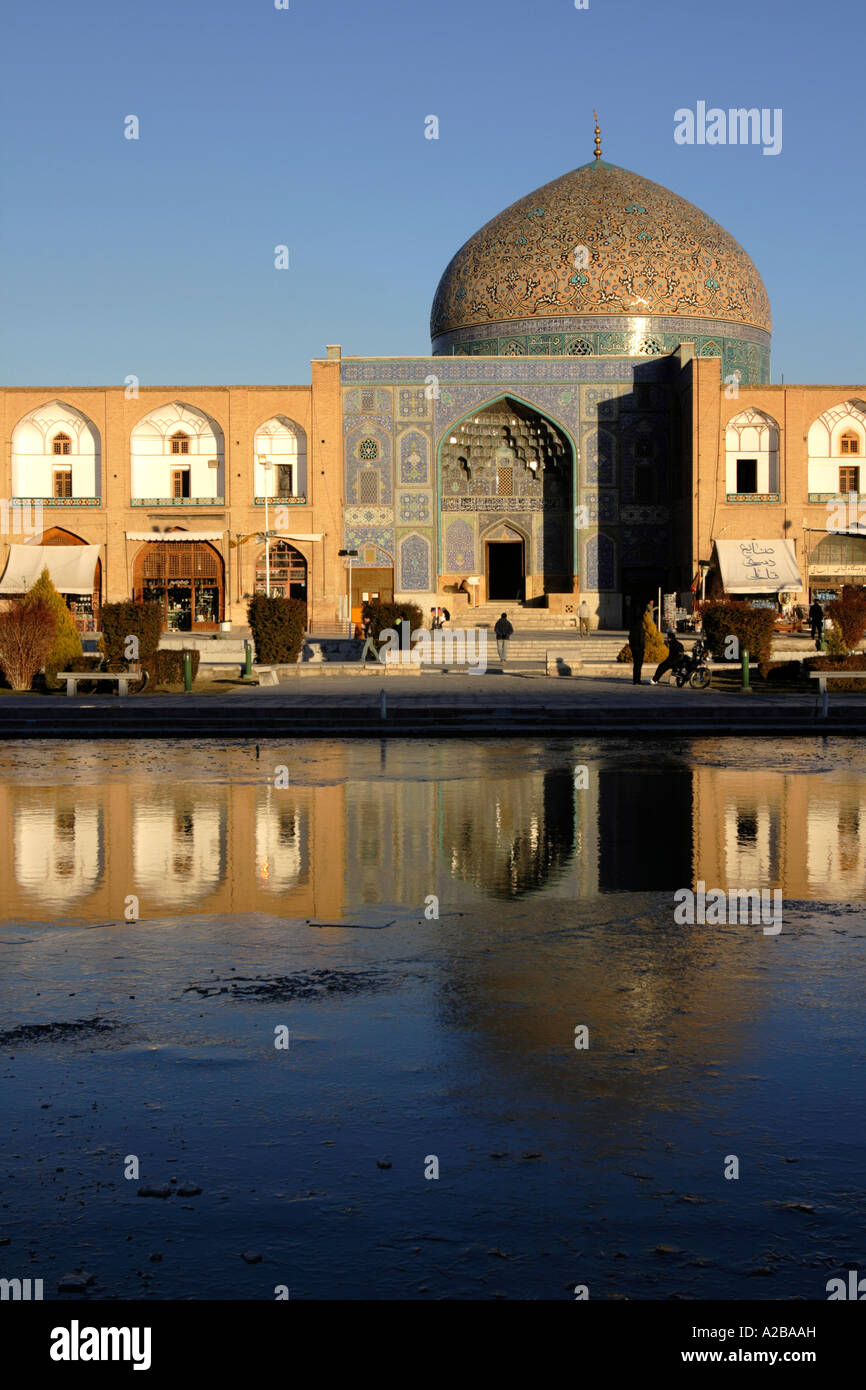 The Sheikh Lotf Allah Mosque in Isfahan, Iran Stock Photo