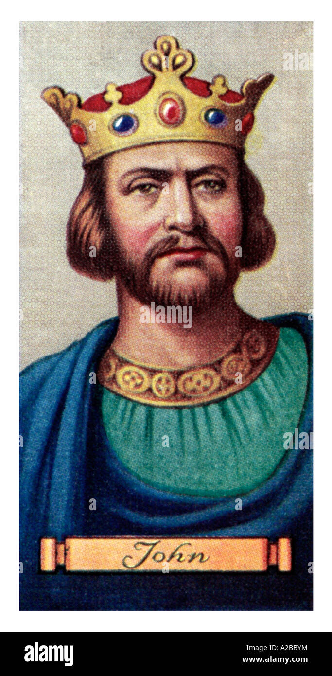 King John one of a set of 50 EDITORIAL USE ONLY Stock Photo
