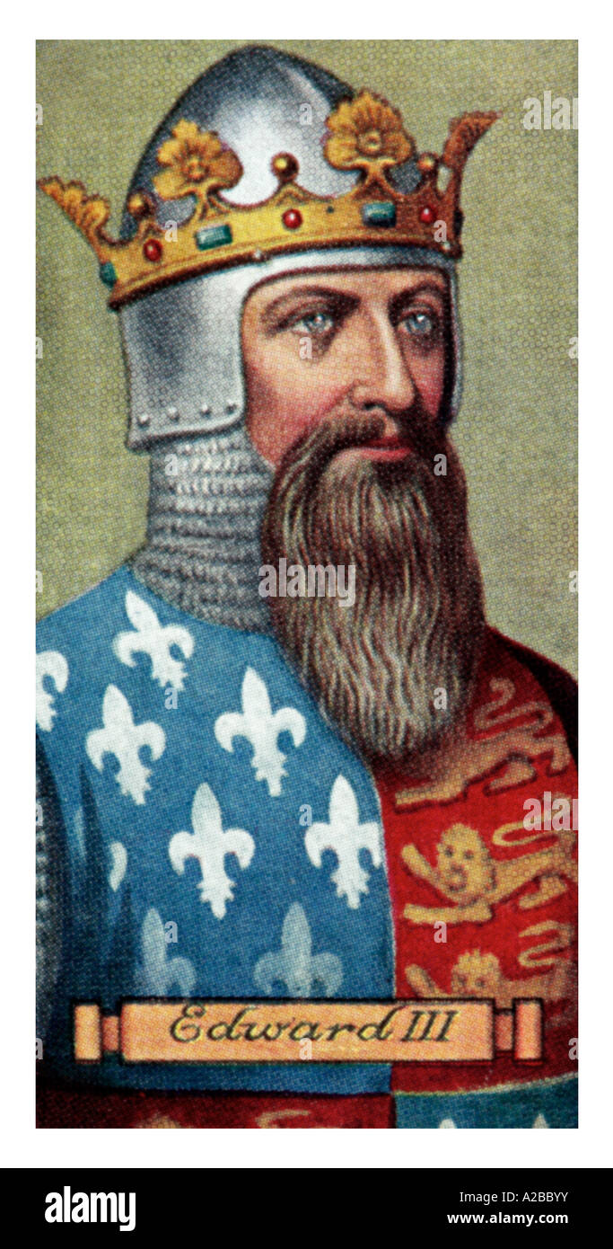 King Edward III one of a set of 50 EDITORIAL USE ONLY Stock Photo
