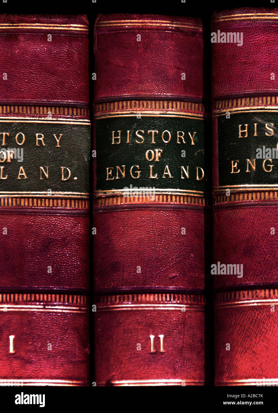 Vintage History of England 3 Volumes Stock Photo