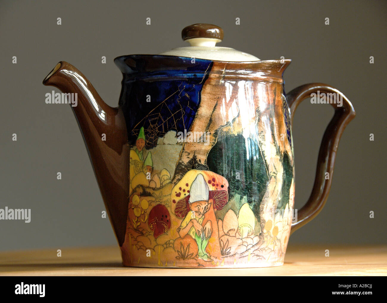 Vintage Royal Doulton Gnomes Design Teapot Editorial Use only Stock