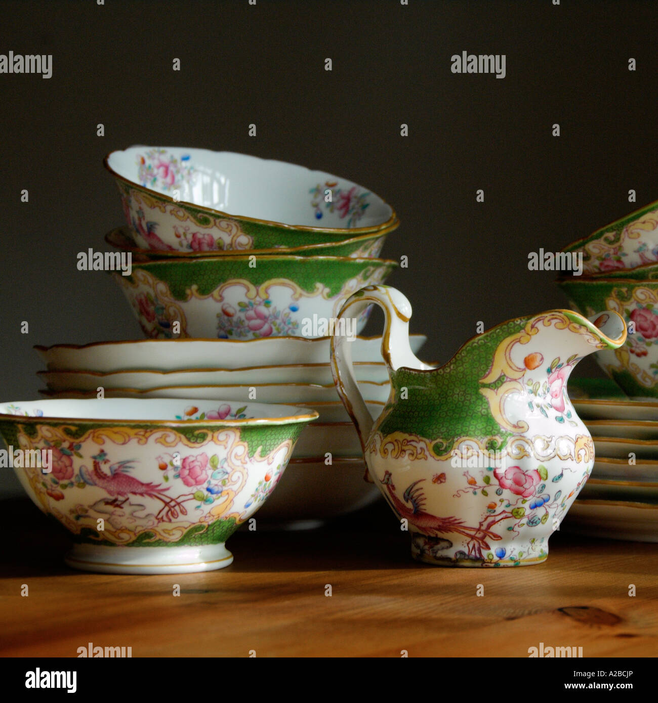 Minton Tea Set Editorial Use only Stock Photo Alamy