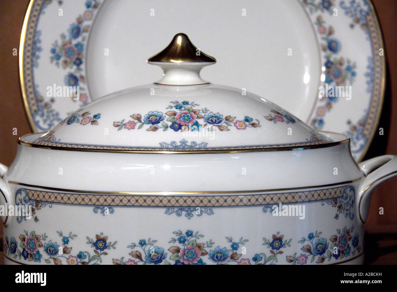 A Minton Tureen and Dinner Plate For Editorial Purposes only Stock Photo Alamy