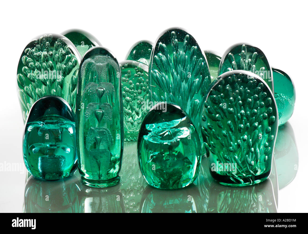 Vintage Victorian Glass Dumps Collection Stock Photo Alamy