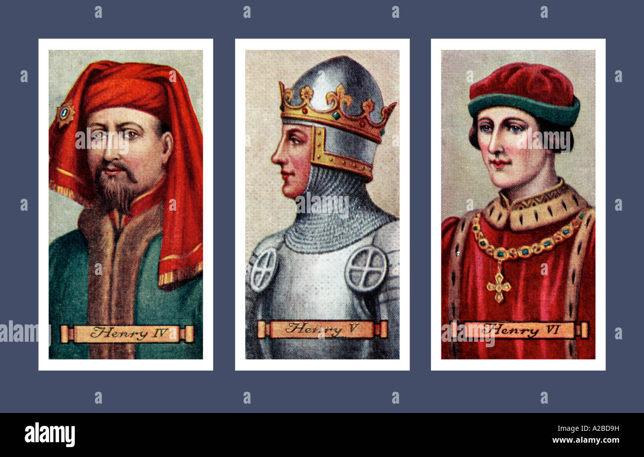 Carreras Kings and Queens of England Series Cigarette Cards 1935 Stock Photo