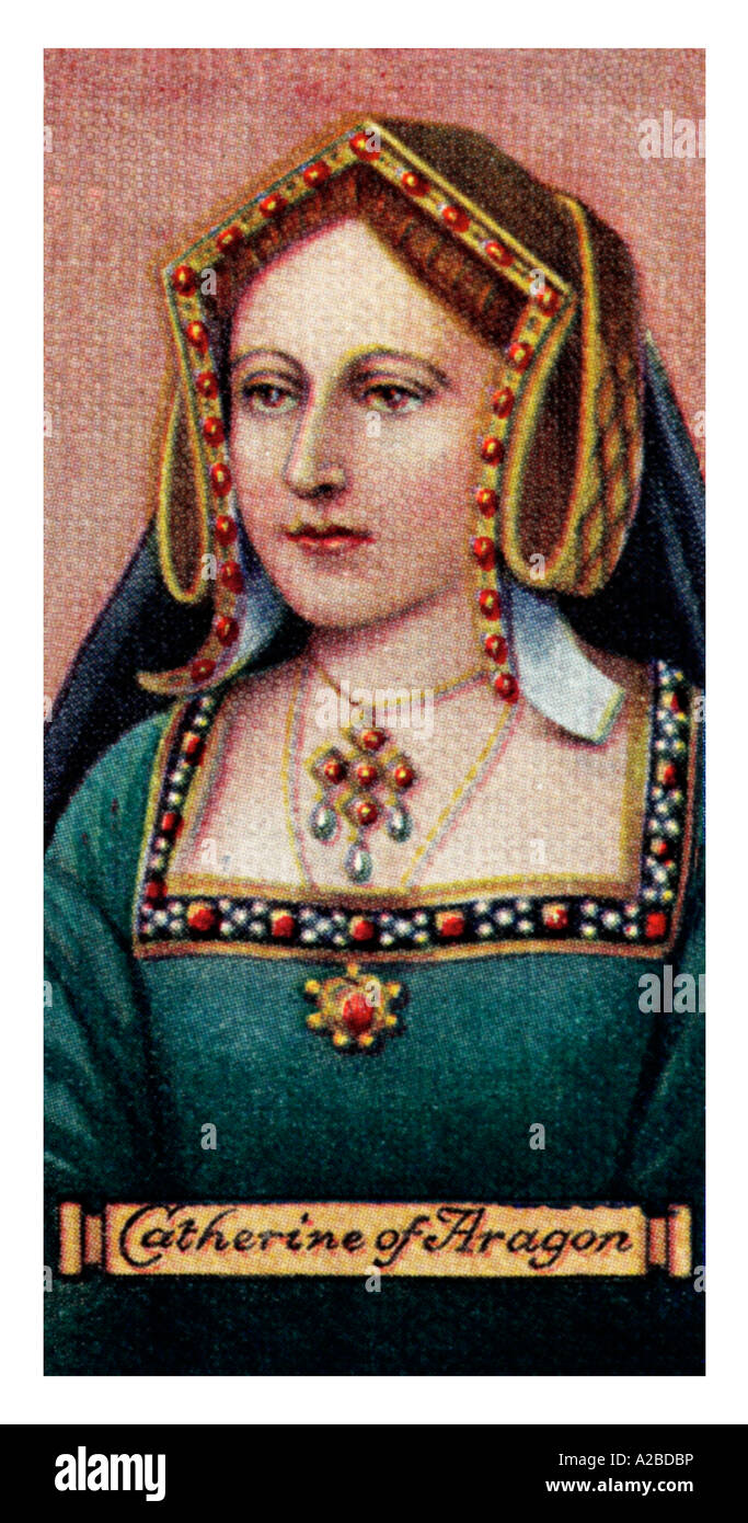 Catherine of Aragon Queen of House of Tudor Stock Photo