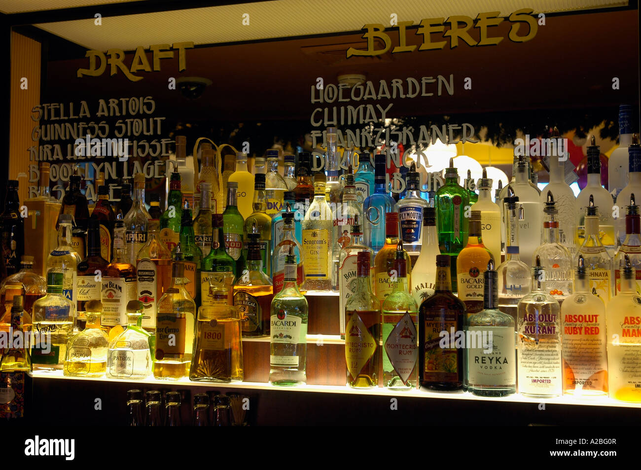 The bar in Metro March in the Port Authority Bus Terminal Stock Photo