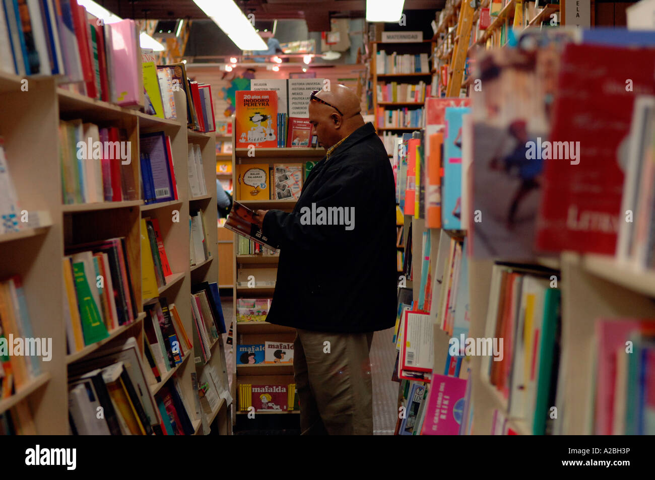 Lectorum Spanish bookstore in Greenwich Village in New York City Stock