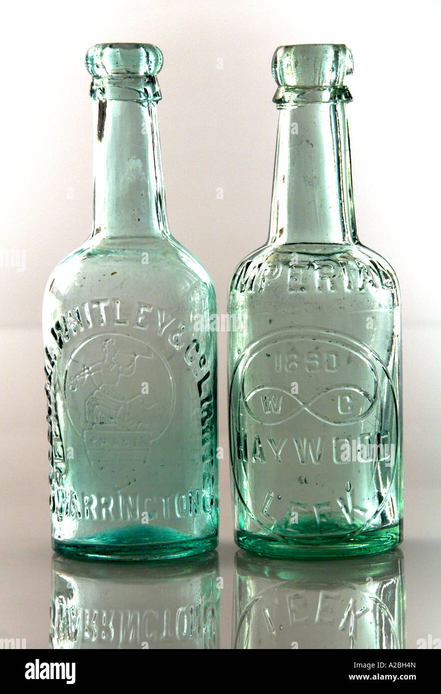 Vintage Half Pint Victorian Beer Bottles Stock Photo Alamy