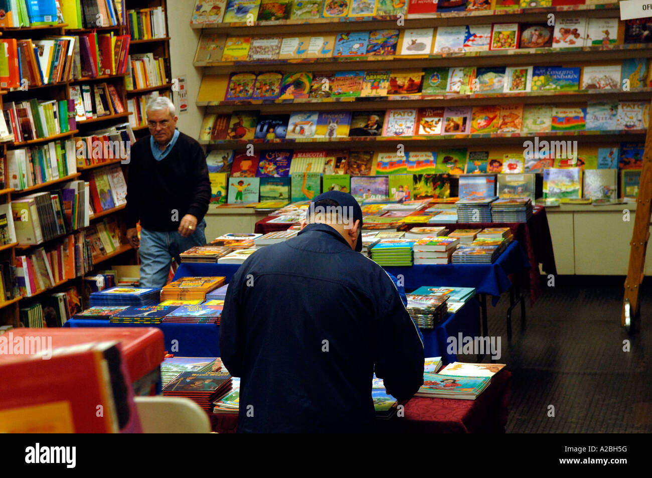 Lectorum Spanish bookstore in Greenwich Village in New York City Stock