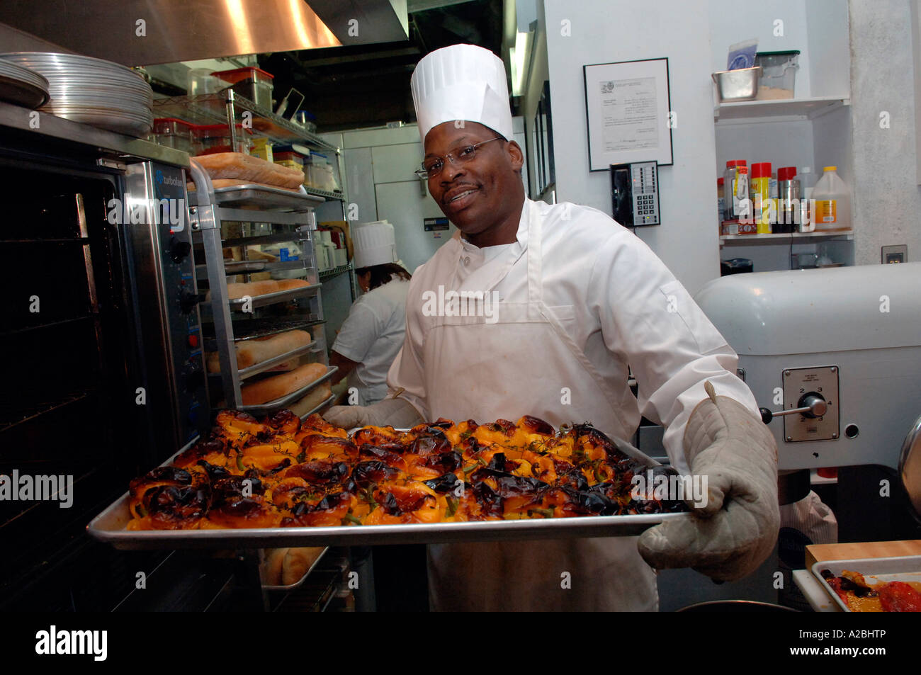 Prep cook at the Fig and Olive restaurant in the trendy MeatPacking