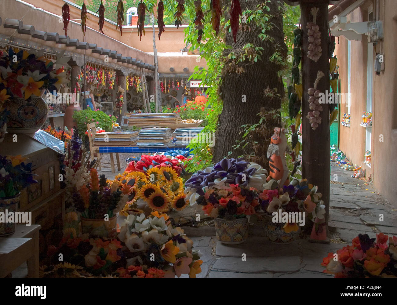 Outdoor Marketplace, Santa Fe, New Mexico Stock Photo Alamy