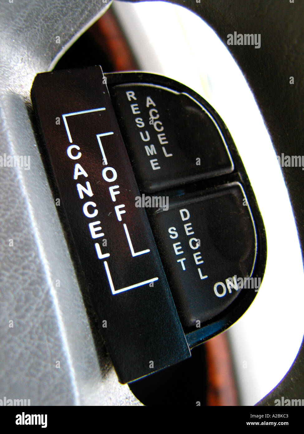 Controls for steering wheel mounted cruise control Stock Photo Alamy