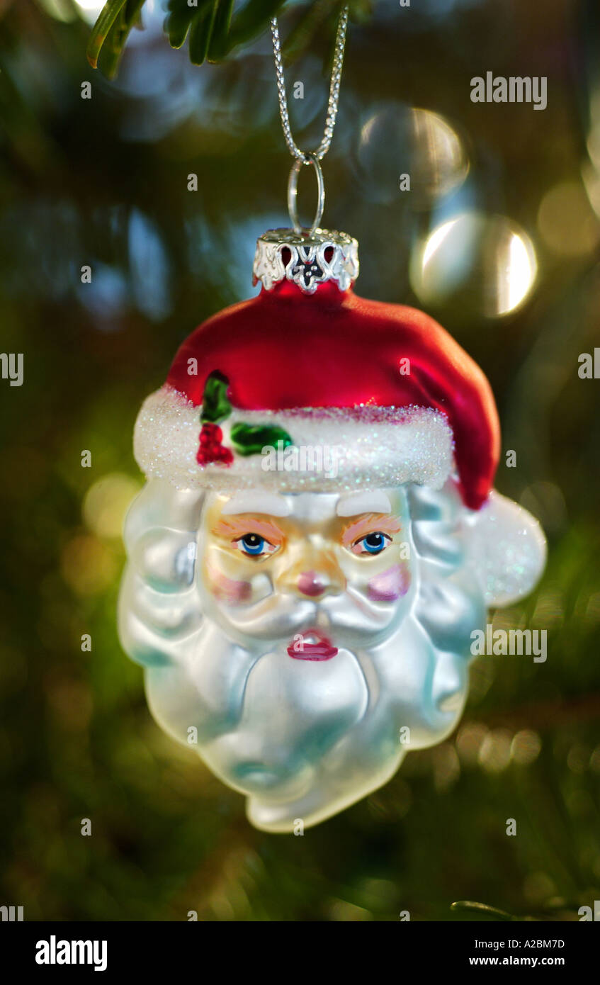 Santa Ornament Stock Photo