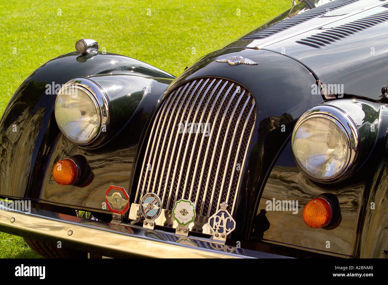 Classic British Car Grill Badge High Resolution Stock Photography and
