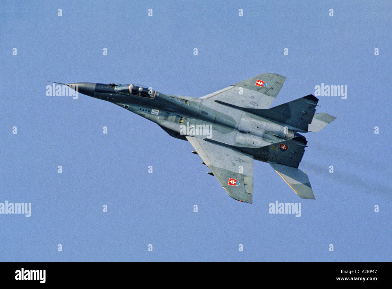 Slovak Air Force MiG-29 Fulcrum fighter aircraft Stock Photo