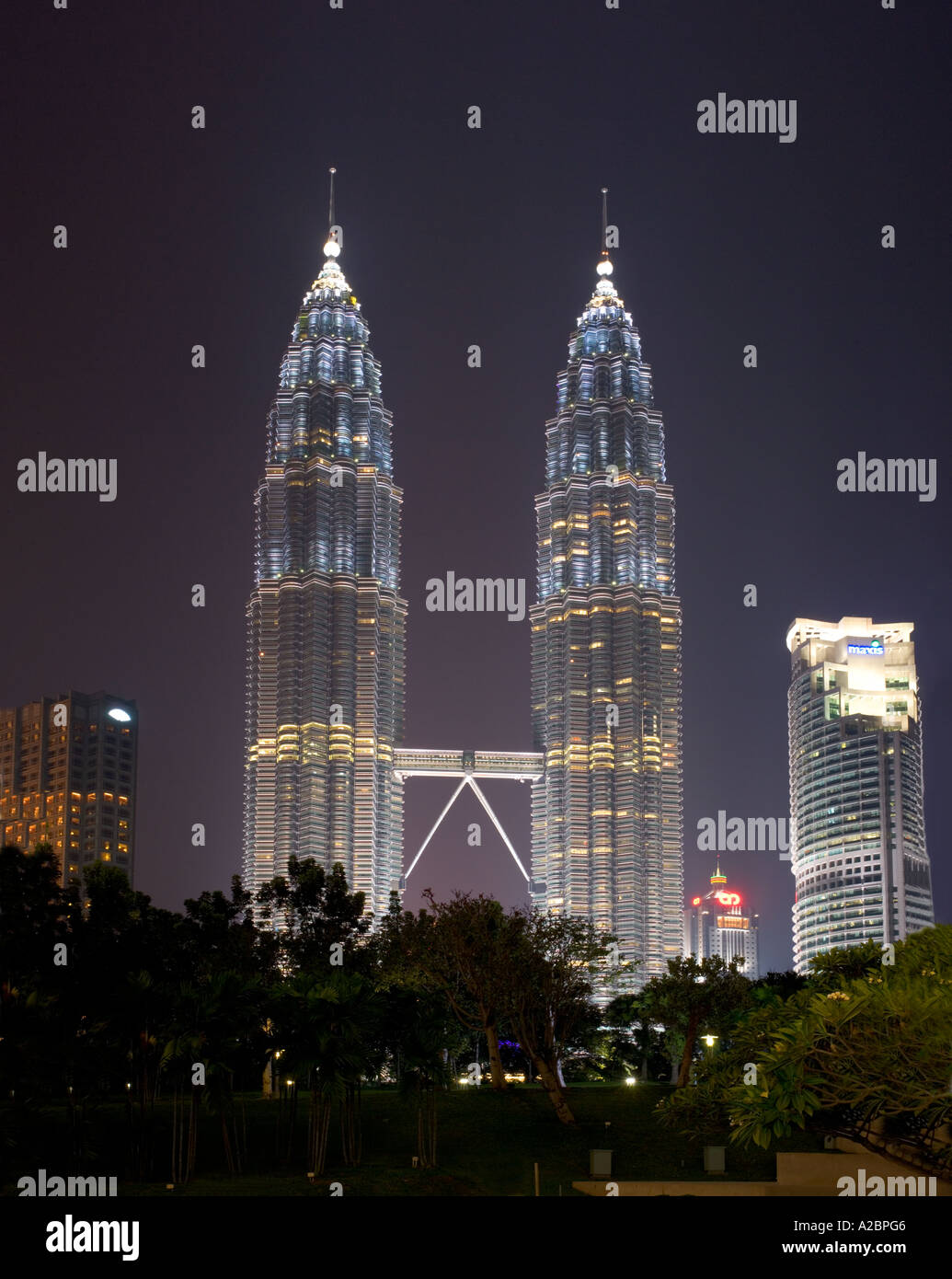 Petronas Twin Towers Kuala Lumpar Malaysia Stock Photo