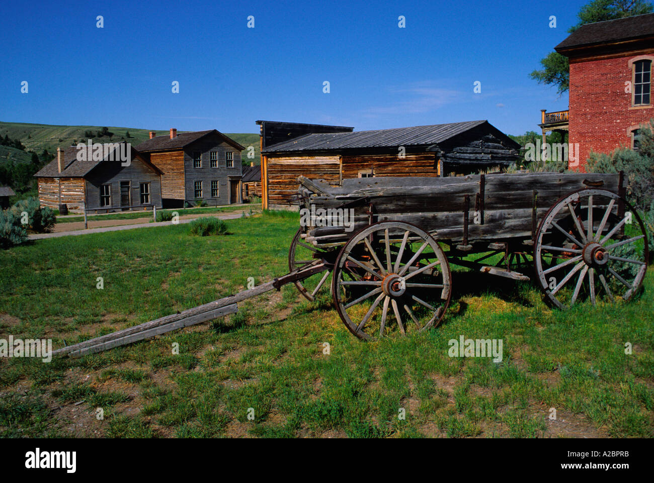 USA Dillon Montana Bannack State Park Restoration of a ghost town The