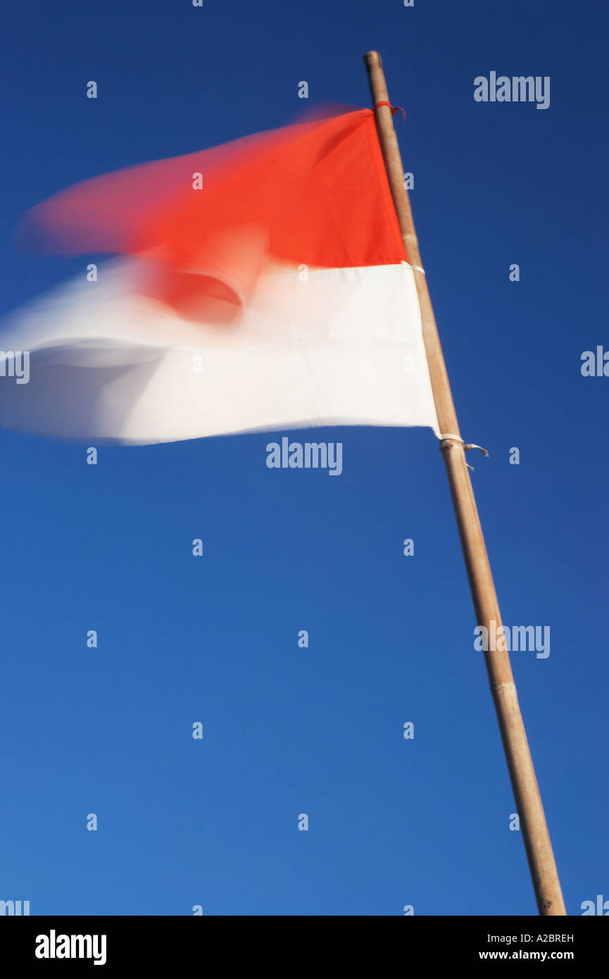 Indonesian flag fluttering hires stock photography and images Alamy