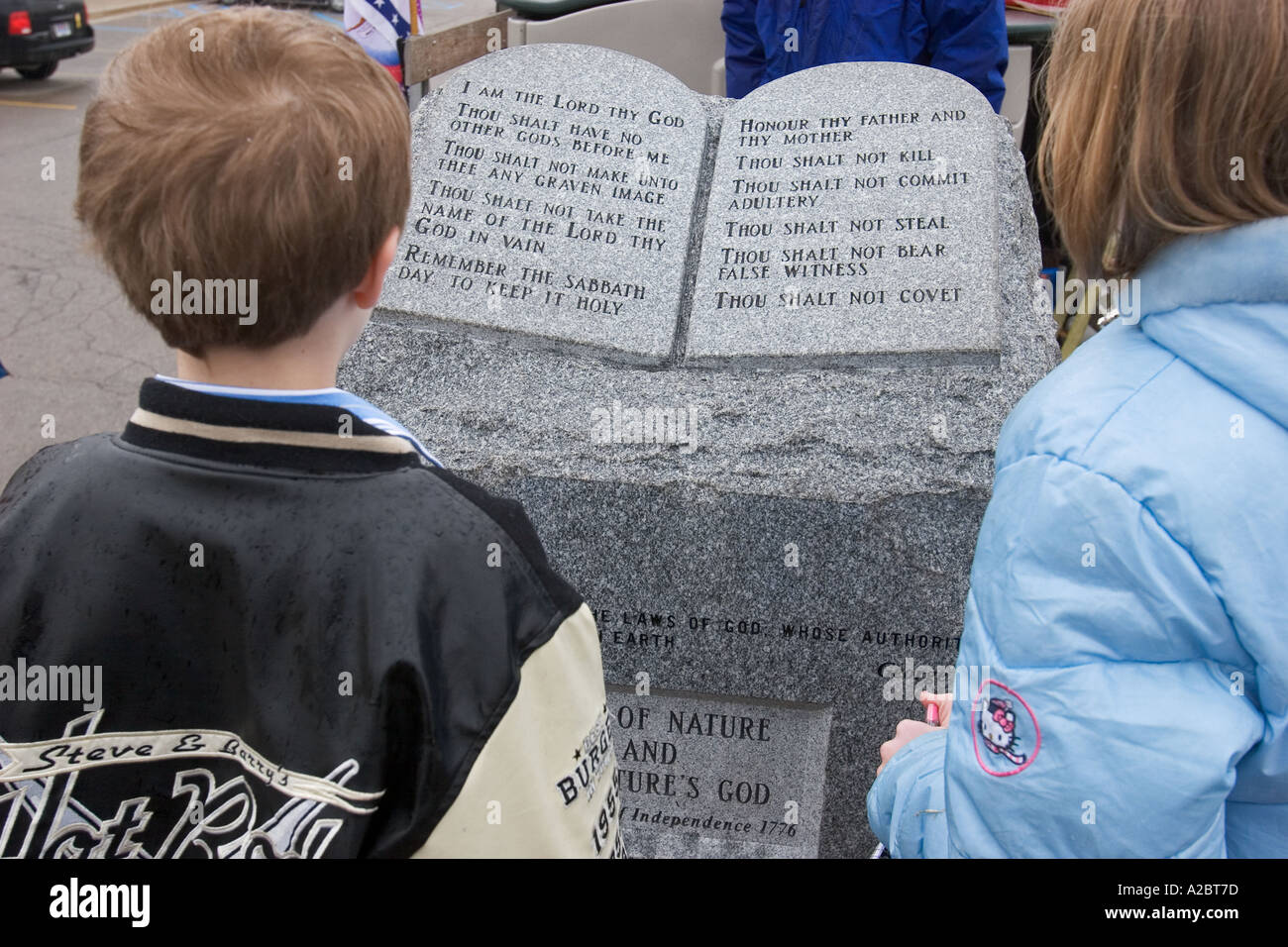 Display of Ten Commandments Removed from Alabama Court Stock Photo