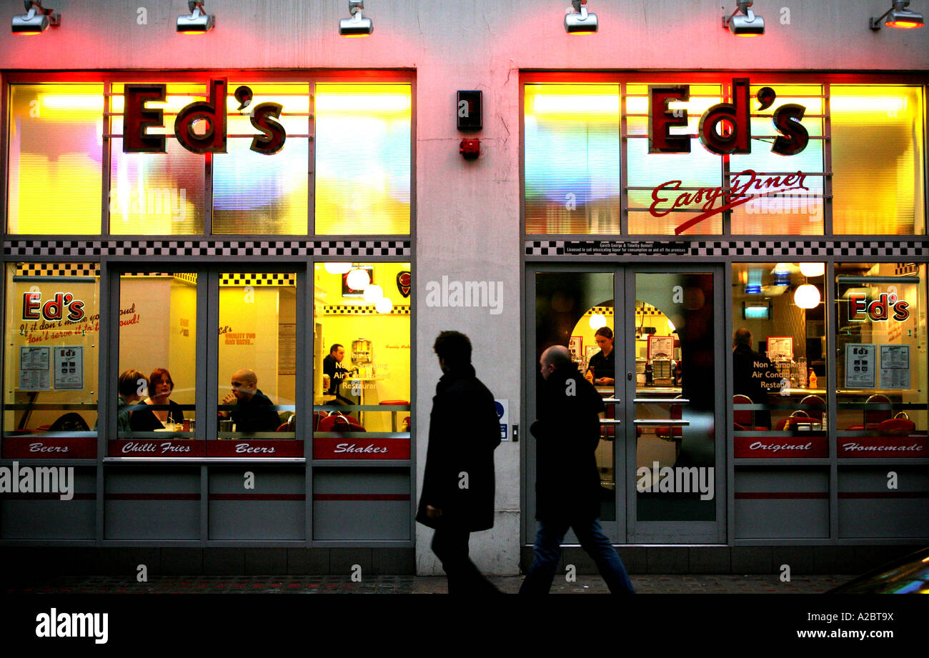 Ed's Easy Diner restaurant in Soho, London Stock Photo Alamy