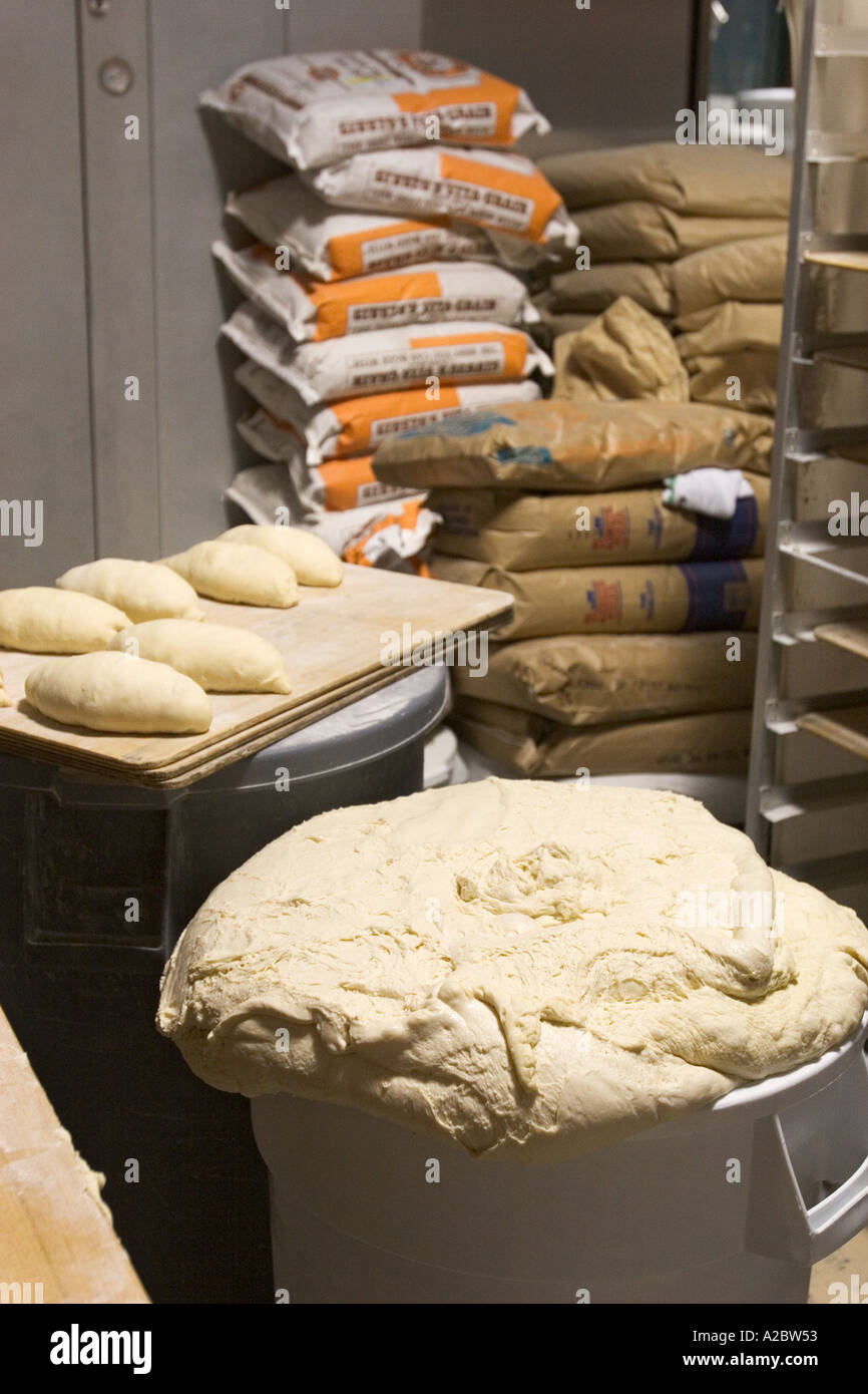 Bread Baking at Avalon International Bakery Stock Photo
