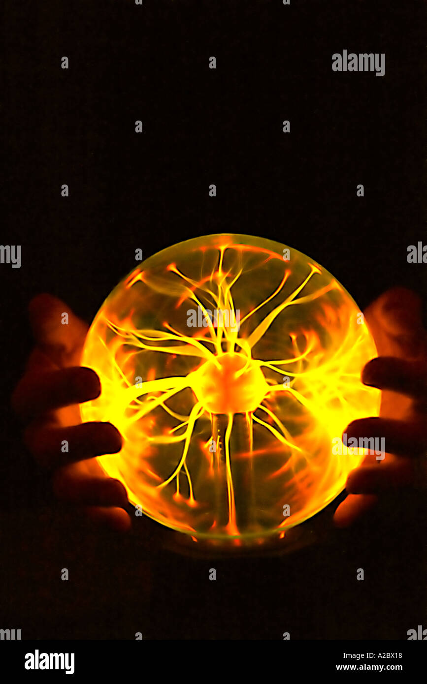Plasma ball hands hi-res stock photography and images - Alamy