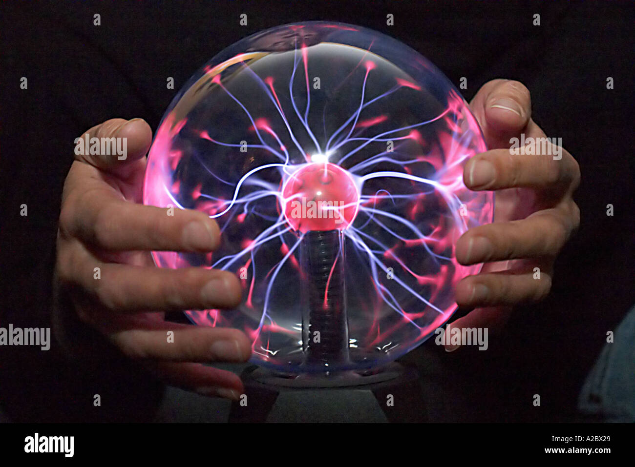 Hands holding Plasma Ball Stock Photo 3419688 Alamy