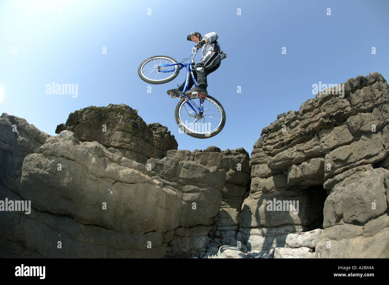 mountain bike trials riding