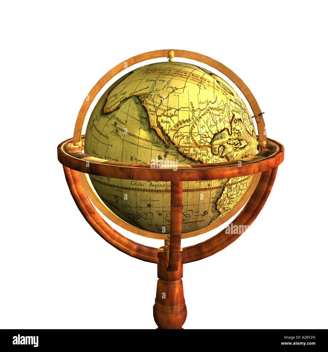 18th century Irish standing Globe Stock Photo