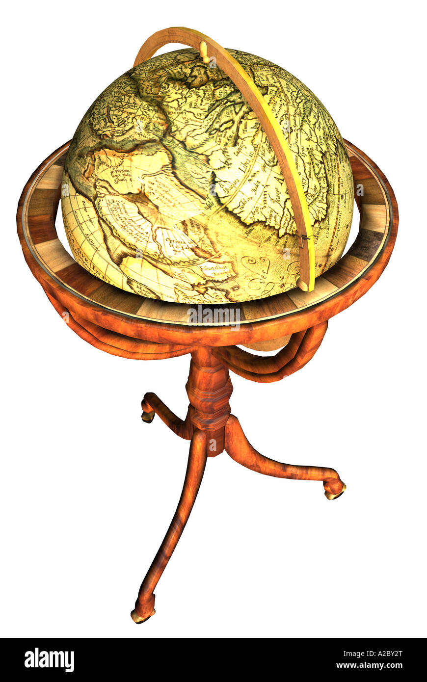 18th century Irish standing Globe Stock Photo