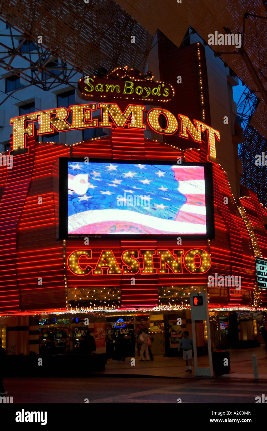 Sam Boyd's Fremont Hotel and Casino in the Fremont Street Experience in Las  Vegas Stock Photo - Alamy, image size:863x1390
