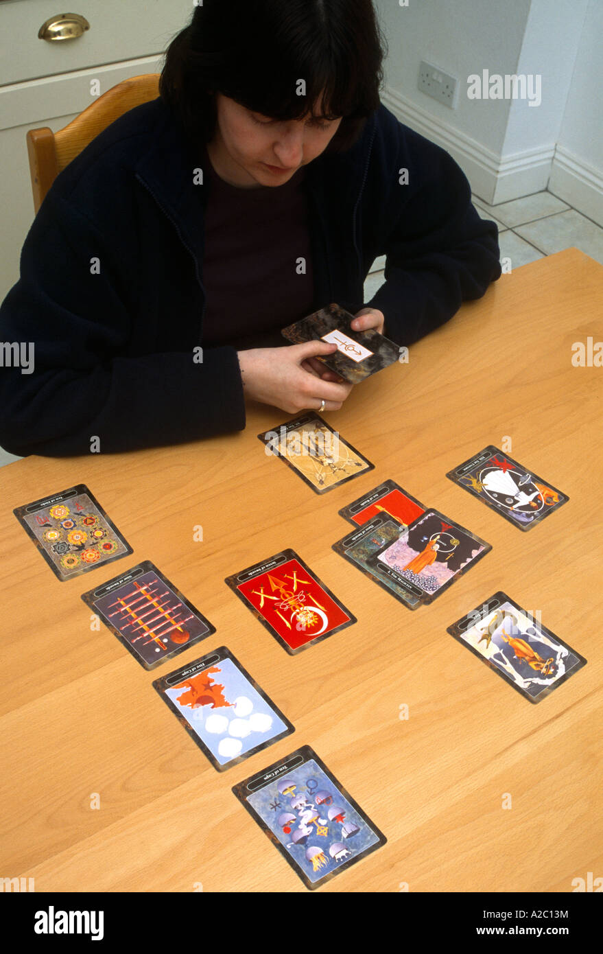 Person Dealing Tarot Cards Stock Photo Alamy Person Dealing Tarot Cards Stock Photo Alamy