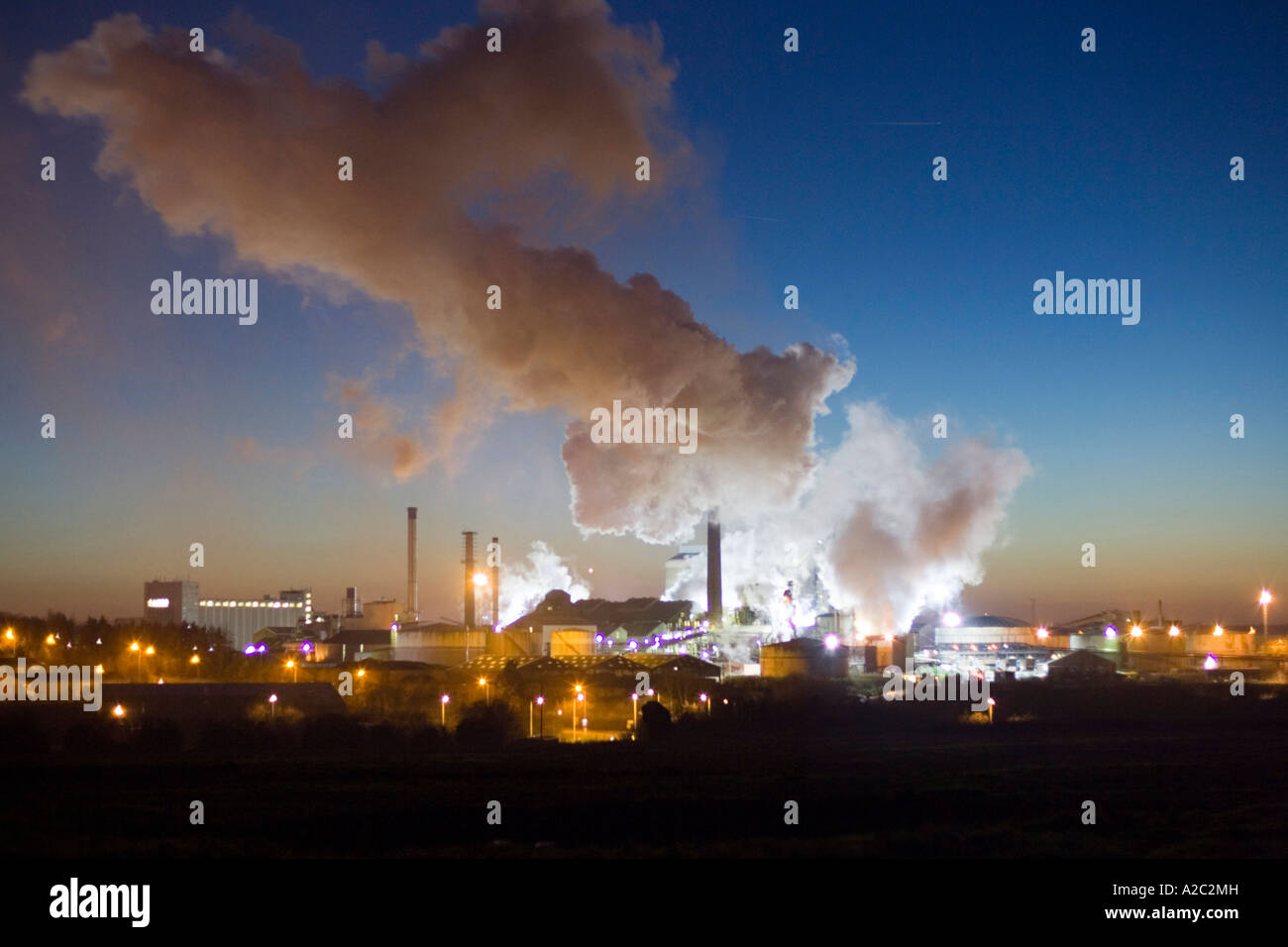 the sugar beet processing factory in Bury St Edmunds Suffolk UK Stock