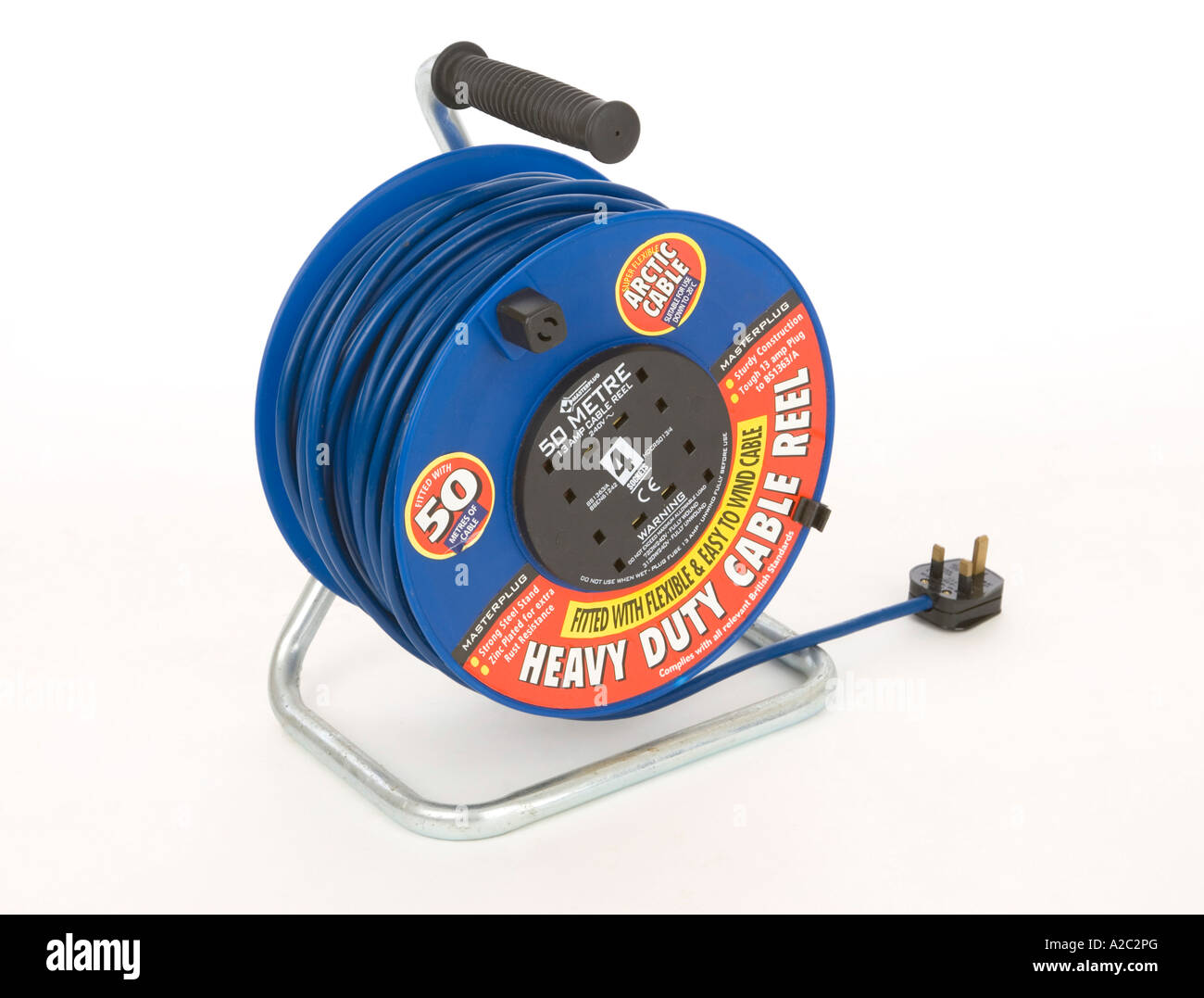 cable reel extension lead Stock Photo Alamy