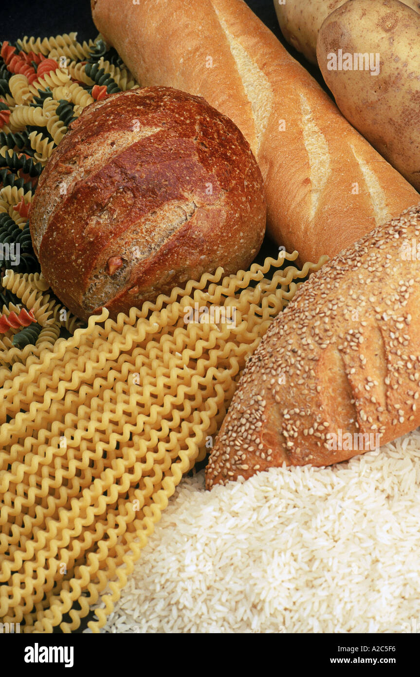 Pasta rice bread potatoes hires stock photography and images Alamy