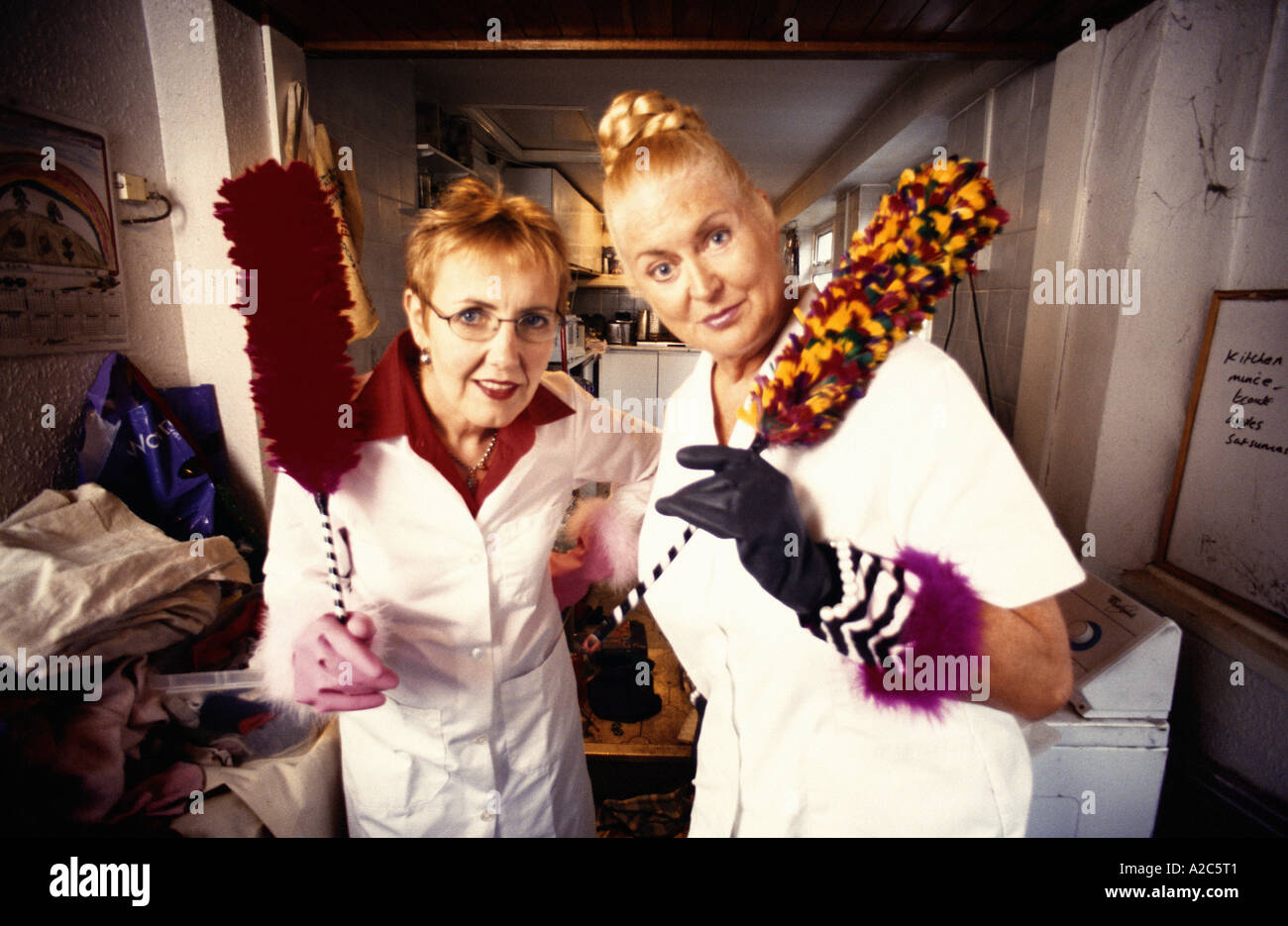 Aggie MacKenzie (left) and Kim Woodburn (right) from channel 4 television